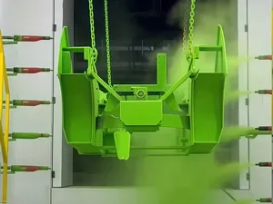 Powder Coating of Extra-Heavy Workpieces