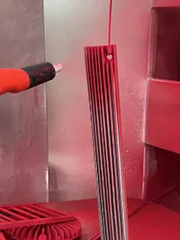 Powder Coating of Heat Sinks